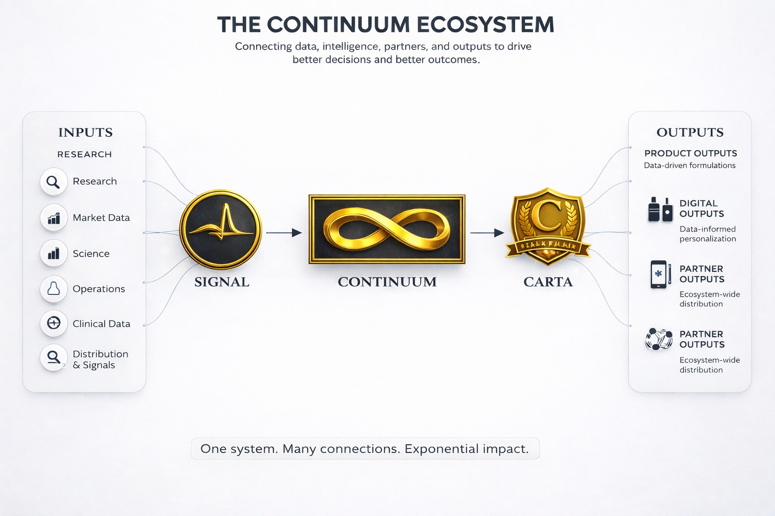 Continuum ecosystem diagram