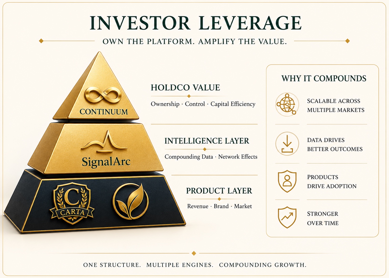 Continuum investor leverage graphic