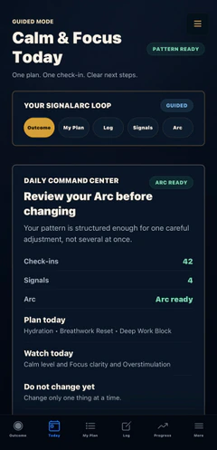 SignalArc demonstration screen